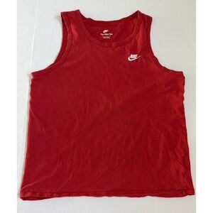 Nike Sportswear Men's Embroidered Tank Top Medium Red Futura
